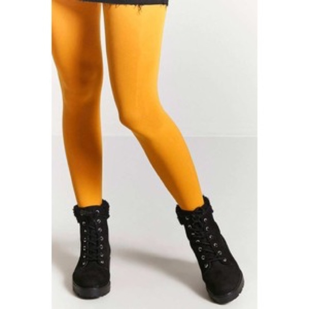 Mustard tights